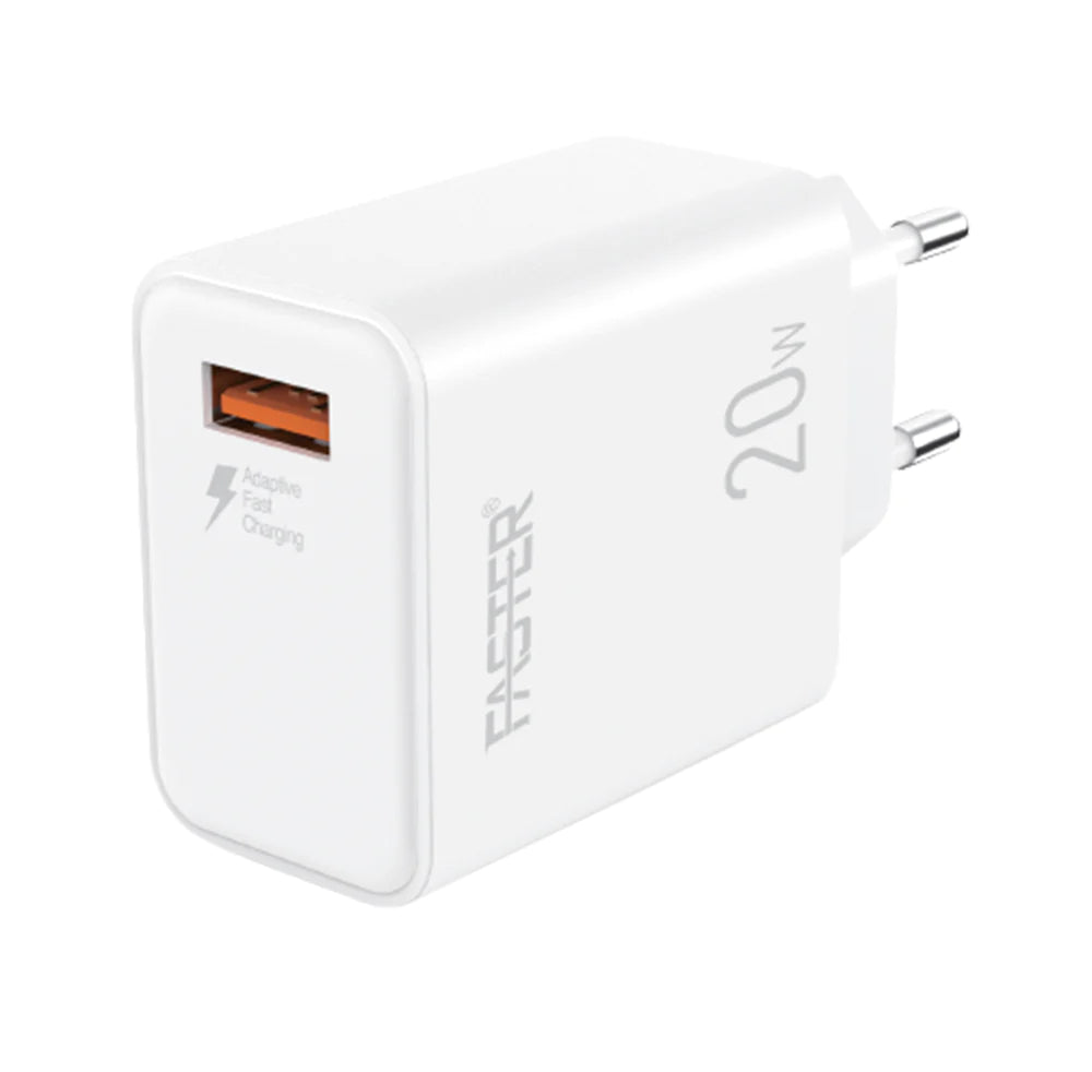 FASTER FC-11QC Fast Wall Charger 20W Qualcomm QC 3.0A FASTER FC-11QC Fast Wall Charger 20W Qualcomm QC 3.0A